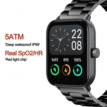 2023 Naujausias 5ATM IP68 Smart Watch Vyrų 300mAh Baterija Skambina 1.8 colio Smartwatch Moterų Žiūrėti 8 Fitness Tracker Stebėsenos PARDAVIMAS
