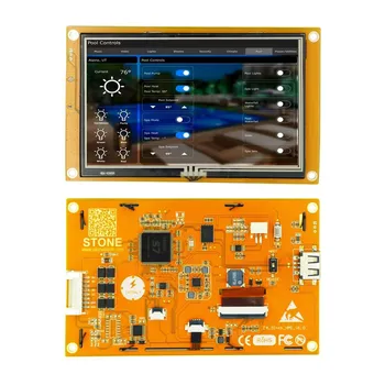 SCBRHMI 4.3 Colių LCD-TFT HMI Ekranas Varžinis lietimui Modulis Protingi Serijos RGB 65K Spalvų Su Talpyklos