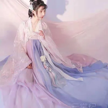Hanfu Moterų Kinų Stiliaus Senoviniai Kostiumai, Pasakų Elegantiškas Sijonas Juosmens Super Pasakų Retro Etapo Rezultatus Drabužių Senovės