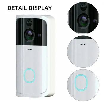 M7 WIFI Doorbell Smart Home mobilusis Telefonas Durų Bell Kamera, Apsaugos Vaizdo Domofonas 720P HD infraraudonųjų SPINDULIŲ Naktinio Matymo Butai