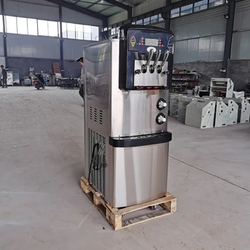 Nerūdijančio Plieno Automatinis Minkštas Tarnauti Ledai Kūgio Formavimo Mašina Trijų Skonių Ledų Maker