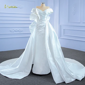Loverxu Undinė Dėmių Vestuvių Suknelės 2023 Brangioji, Nuo Peties Vestido De Novia Raukiniai Trimitas Elegantiškas Chalatas De Mariee