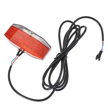 6 V-48V Elektrinis Dviratis užpakalinis žibintas Elektrinių Dviračių Stabdžių Indikatorius LED Galiniai Lemputė Įspėjimo Lemputė Naktį Saugos Dviračių Priedų
