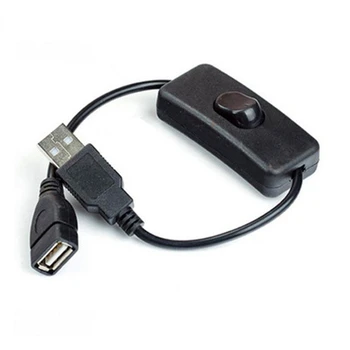 28CM USB Kabelis su Jungikliu ON/OFF, Kabelio Pratęsimas Perjungti USB Lempa USB Ventiliatorius elektros Energijos Tiekimo Linijos Patvarus KARŠTO PARDAVIMO Adapteris