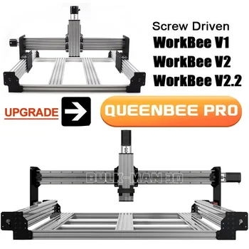 BulkMan 3D Atnaujinti Konversijos Rinkinys, skirtas Varžtas Sukamas WorkBee į QueenBee PRO CNC Frezavimo Mašina Graveris