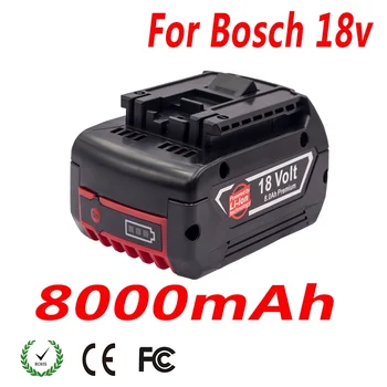 18V elektrinių Įrankių Baterijų 8Ah Suderinama su BAT609 610 618619 Tinka Originalios Bosch Pažangių Baterijų Talpa ir Ilgą Gyvenimą