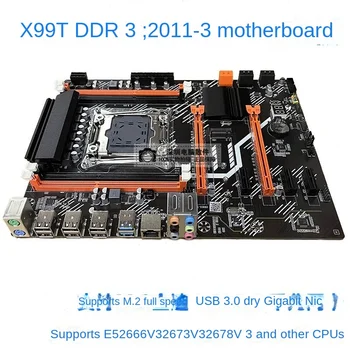 Nauja X99 Desktop Board DDR3 Atminties 2011-3DDR4 Plokštė E5-2696V3 Žaidimų Lenta Rinkinys