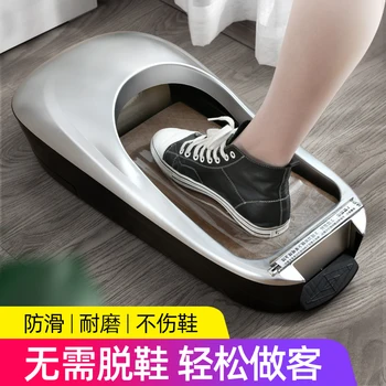 Batų rankovėmis mašina automatinė vienkartiniai batų kino mašina office koja kino batų pelėsiai protingas koja padengti dengimas mašina