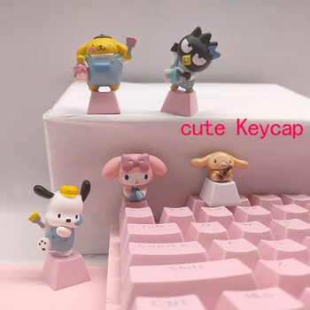 PBT Asmeninį Keycaps Mechaninės Klaviatūros Caps Skirta Vieno R4 Klavišus Animacinių filmų Kawaii Anime Keycap Square 