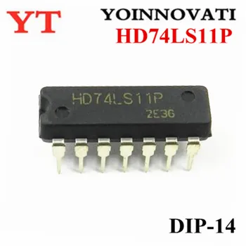 50pcs/daug HD74LS11P HD74LS11 74LS11 DIP14 Geriausios kokybės.