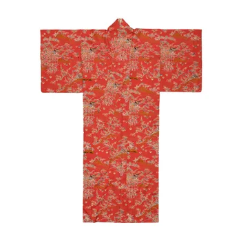 Tradicinis Japonų Moterų Kimono Raudonos spalvos Gėlių Spausdinti Japonija Stiliaus Yukata Cosplay Kostiumų vakarinę Suknelę Etapo Rezultatus Dėvėti