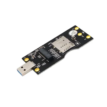 NGFF M. 2 Raktas B USB 3.0 Adapteris Plėtros Kortelę su Kortelės Lizdas WWAN/LTE, 3G/4G/5G Modulio laikiklis 3042/3052 M. 2