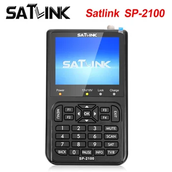 Originalus SATLINK SP-2100 HD DVB-S/S2 MPEG-2/4 Skaitmeninis Palydovinis Signalas Ieškiklio Matuoklis su 3,5 Colių LCD Spalvotas Ekranas
