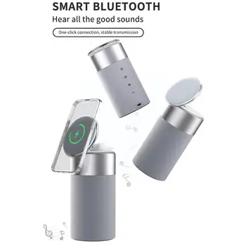 4-in-1 Bevielis Greito Įkrovimo Ausinės Garso Magnetinis Įkroviklis, Bluetooth Garsiakalbis Įkroviklis iPhone 13/14/12 Pro Max/XS AirPods