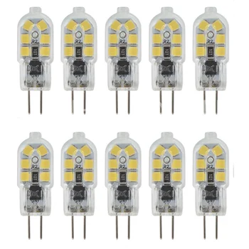 6X 10X Profesinės didmeninės prekybos aukštos kokybės 220V, 12V G4 LED pakeitimo halogeninė lempa 3W lemputė kukurūzų SMD super ryškus LED lempos