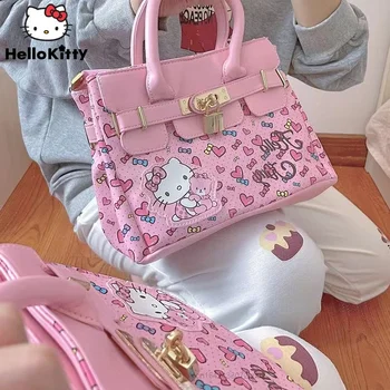 Sanrio Hello Kitty Nauji Krepšiai Prabangių Dizainerio Rankinės Moterims Nešti Moterų Pečių Krepšys Y2k Animacinių Filmų Rankinės, Aukštos Kokybės