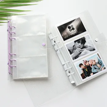Kawaii Korėjos Saugojimo Knygos Ritė Skaidrus Palaidų Lapų Albumą, Knygą, Atviruką Foto Lipdukas Saugojimo Mielas Mokyklos Rišiklio Photocards