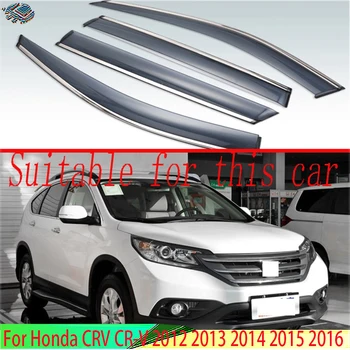 Honda CRV CR-V 2012 m. 2013 m. 2014 M. 2015 m. 2016 Automobilių Šoninių Langų Vėjo Deflektoriai priekinis Stiklas Tonuoti Skydeliai nuo Saulės Priedai 4PCS