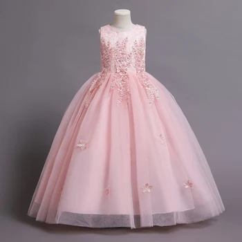 2023 Naujas Mergaičių Vestuvių Suknelė Gėlių Berniukas Pokylių Rodo, Ilga Suknelė Mergaičių Mokyklos Baigimo Bendrystės Veiklos Šalis Suknelė