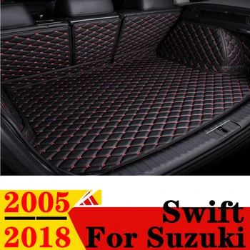 Automobilio bagažo skyriaus Kilimėlis Suzuki Swift 05-18 Visi Oro XPE Odos Pasirinktinis TILPTŲ Galinis Dangtis Kilimų Lainerio Uodega Dalis Įkrovos Bagažo Padas
