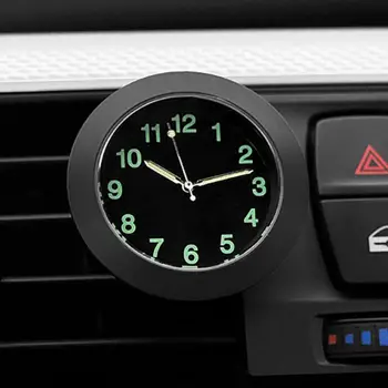 Automobilių Laikrodį Mini Apšvietimas Apdaila, Automobilių Oro Angos Quarz Laikrodis Automobilių VISUREIGIS laikrodis Papuošalai