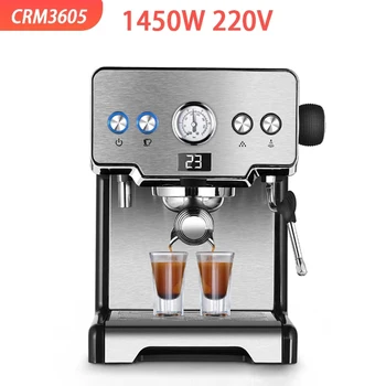 CRM3605 Kavos virimo aparatas 15bar Šviežiai Espresso Mašina Pusiau automatinė Siurblio Tipas Kapučino Pieno Burbulas Kavos Aparatas houseold
