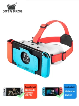 Duomenų Varlė VR Ausines Nintendo Jungiklis OLED Modelis/Nintendo Perjungti 3D VR(Virtual Reality)Akinių Jungiklio VR Labo Akiniai laisvų Rankų įranga
