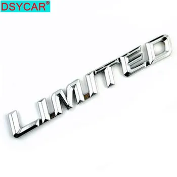 DSYCAR 1Pcs Mados 3D Metalo RIBOTAS Automobilių Lipdukas Logotipas Ženklelis Universaliųjų Automobilių Moto Nuoma Dekoratyviniai Aksesuarai Naujas