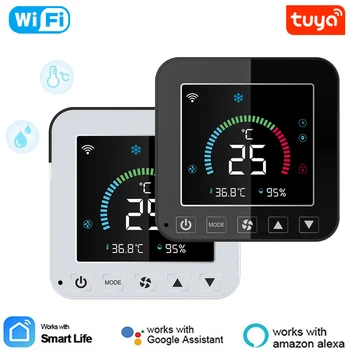 NEO Coolcam Tuya WiFi Smart Drėgmė, Oro Kondicionierius Valdiklis Su LCD Spalvotas Apšvietimas Sceen APP Nuotolinio Valdymo