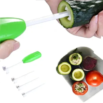 4pcs/set Virtuvė Įtaisą Aksesuaras Vege Gręžimo Kasimo Corer maisto Gaminimo Įrankis, Daržovių Spiralės Cutter Spiralizer Kūrybinės Virtuvės Prekės