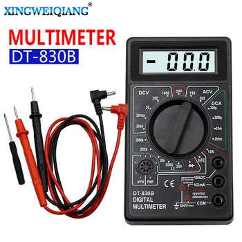 LCD Skaitmeninis Multimetras AC DC DT-830B 750V 1000V 10A 20A Skaitmeninis Mini Multimetras zondas Voltmeter Ammeter Ohm Testeris, Matuoklis