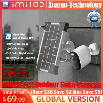 IMILAB EB4 Lauko Kamera, Wi-fi, Vaizdo Stebėjimo 4MP HD IP Namų Apsaugos Kamera, Belaidė Saulės Baterijos VAIZDO Naktinio Matymo Kamera