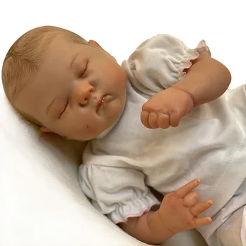 45CM Reborn Baby Doll Miega Lėlės Reborn Minkšta Nekilnojamojo Tikroviška Žaislai Vaikams, Kūdikiams, Vaikams, Žaisti Žaislas Dovana