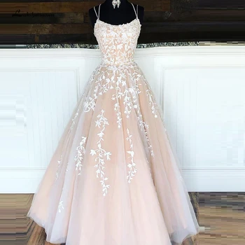 Seksualus Šampano Linijos Vestuvių Suknelė Spagečiai Dirželiai 2020 Naujas Mariage Nuotakos Suknelės Nėriniai Appliqued Vestuvių Suknelės Chalatas de Mariee