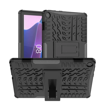 Lenovo Tab M10 3rd Gen 10.1 Padangų Tekstūros TPU + PC Tablet Atveju su Laikikliu