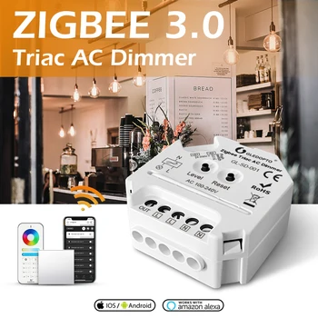 Zigbee Traic AC Dimeris pritemdomi LED Smart Controller Switch Modulis Suderinamas Su 2.4 G RF Nuotolinio Valdymo