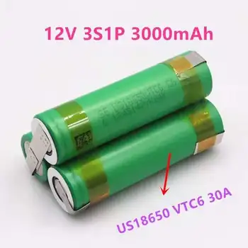 (Aangepaste) 18650 Vtc6 Batterij 3000Mah 30Amps Schroevendraaier Batterij Elektrode Batterij 3s1p 4s1p 5s1p 4s2p 5s2p