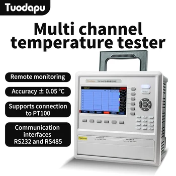 Multi-kanalų temperatūros tikrinimo testeris duomenų kaupimo diktofonas, įtampa, srovė, drėgmės, slėgio ir srauto