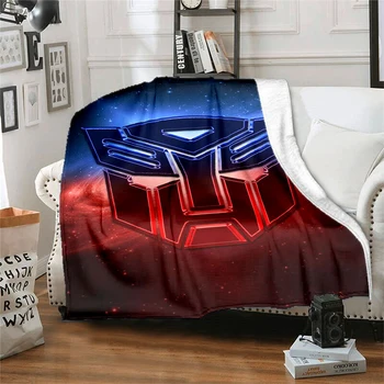 3D Autobot - Transformatoriai spausdinti šilta ir minkšta patalynė, antklodė padengti tinka svetainė,miegamasis, lova, sofa-lova, žygiai, laisvalaikio