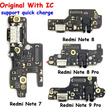 Originalus Naujas USB Įkrovimo lizdas Jungtis Valdybos Flex Kabelis Xiaomi Redmi 4 Pastaba 4X 5 6 7 8 9 Pro Pastaba 9s Dokas Plug Jungtis