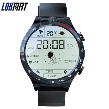 Originalus LOKMAT APPLLP 4 4G Smartwatch Sim Skambučių IP68 Vandeniui Širdies ritmo 128G 