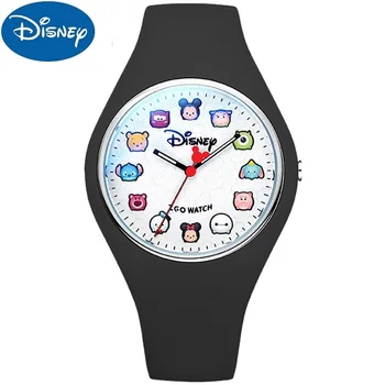 Disney Vaikas, Vaikai, Berniukas Ir Mergaitė Kvarcinis Laikrodis Silikoninė Atspari Vandeniui Mickey Minnie Mouse Animacinių Filmų Šviesos Unisex Studentų Naujas Laikrodis