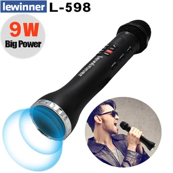 Lewinner Profesinės Karaoke Mikrofonas Belaidis Garsiakalbis Portable Bluetooth mikrofonas telefonas 