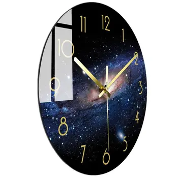 Šiuolaikinės Tylus Stiklo Modernaus Dizaino Sieninis Laikrodis Kambarį Kūrybos Prabanga Sieniniai Laikrodžiai, Namų Dekoro, Virtuvės, Miegamojo Klok Gfit Idėjos
