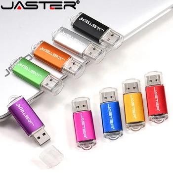 JASTER USB 2.0 Flash Drive 64GB U Disko 16GB 32GB Fotografijos Dovanos Pen Drives 8GB 4GB Dovana Dovanos Key Chain Memory Stick
