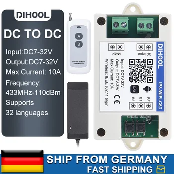 ES/Vokietija Akcijų Teptuku DC7V~32V Wifi Nuotolinio Valdymo Elektros Varikliu Linijinis Pavaros Kėlimo Skiltyje Priekį, Atbulas Valdytojas