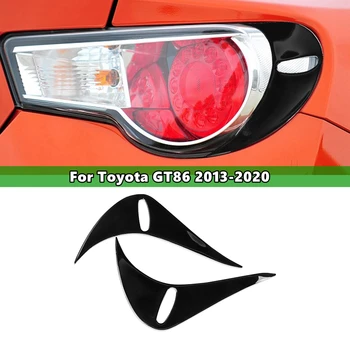 1Pair Juoda Galiniai Žibintai Antakių Vokų Apdaila Padengti Toyota GT86 2013-2020 Automobilių, Lipdukai, Vokų Apdaila Padengti