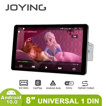 Joying 8 Colių Centrinio 1Din Multimedija, Universalus Android Automobilio Radijo, GPS Carplay 4GB 64GB Galvos Vienetas 