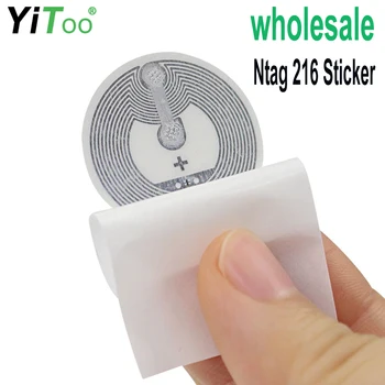 YiToo Visiškai Suderinama NFC Lipdukas, 888 Baitų NTAG216, 13.56 MHz ISO14443A Rašyti RDA Smart Tag Visi NFC Išmaniųjų Telefonų