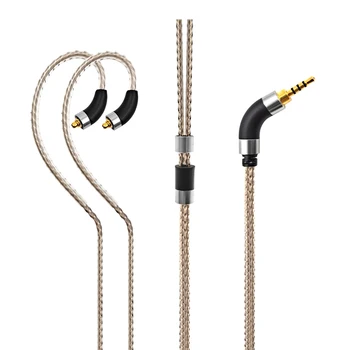 MMCX Atnaujinti Sidabro Padengtą Garso Kabelį, laidą ausines -Universalus